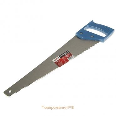 Ножовка по дереву ЛОМ, пластиковая рукоятка, 7-8 TPI, 400 мм