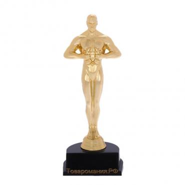 Наградная фигура мужская, «Оскар», подставка пластик черная, 9 х 24 см