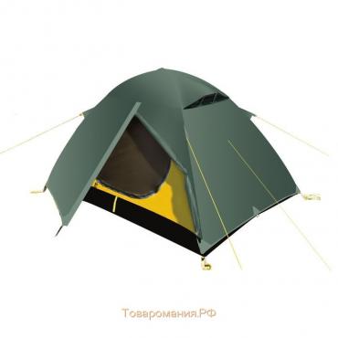 Палатка, серия Trekking Travel 2, зелёная, 2-местная