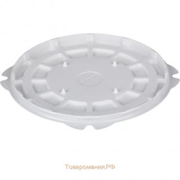 Контейнер для торта Т-218ДШ, круглый, цвет белый, размер 22,4 х 22,4 х 1,1 см