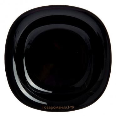 Тарелка глубокая Carine Black, d=23,5 см, цвет чёрный