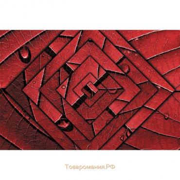 Фотообои "Красные ромбы" M 614 (2 полотна), 200х135 см