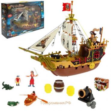 Набор пиратов «Грозный парус», с кораблем и пиратами