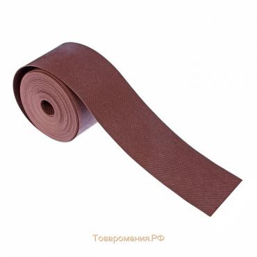 Лента бордюрная, 0.1 × 10 м, толщина 1.2 мм, пластиковая, коричневая, Greengo