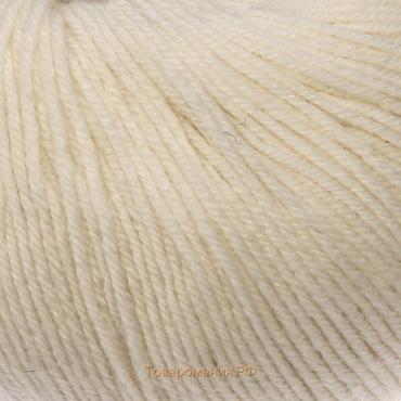 Пряжа "Baby Wool" 40% шерсть, 40% акрил, 20% бамбук 175м/50гр (62 молочный)