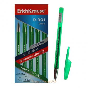 Ручка гелевая R-301 Original Gel, узел 0.5 мм, чернила зелёные, длина линии письма 600 метров