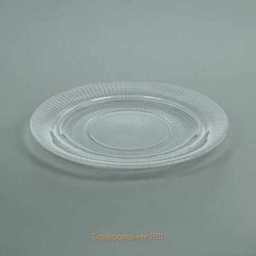 Тарелка десертная стеклянная «Луиз», d=19 см
