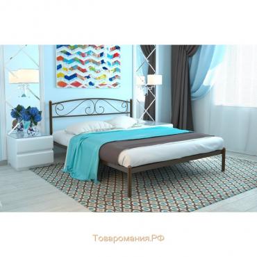 Кровать «Вероника», 1400×1900 мм, металл, цвет коричневый