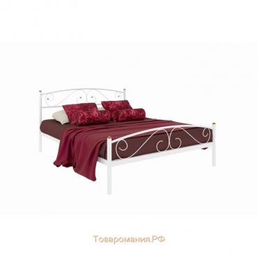 Кровать «Вероника плюс», 1600×1900 мм, металл, цвет белый