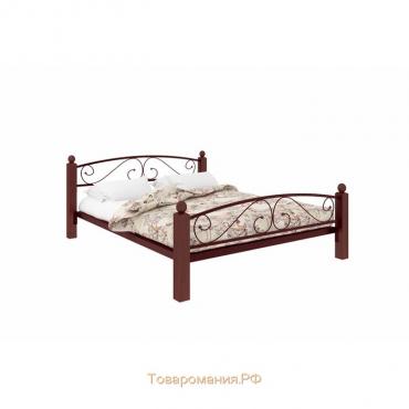 Кровать «Вероника Люкс Плюс», 1400×2000 мм, металл, цвет коричневый