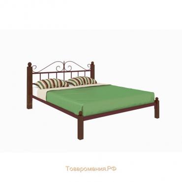 Кровать «Диана Люкс», 1400×2000 мм, металл, цвет коричневый
