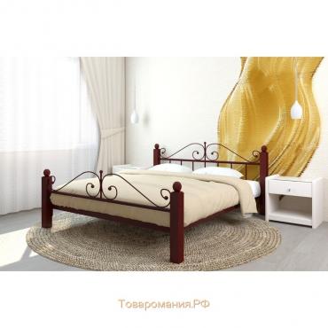 Кровать «Диана Люкс Плюс», 1600×2000 мм, металл, цвет коричневый