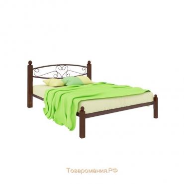 Кровать «Каролина Люкс», 1600×2000 мм, металл, цвет коричневый