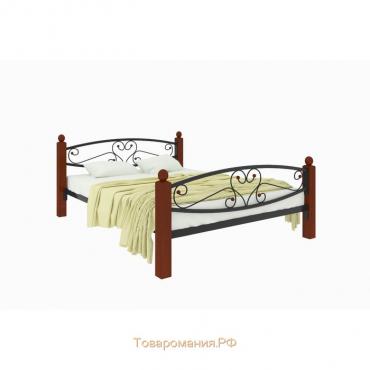 Кровать «Каролина Люкс Плюс», 1800×2000 мм, металл, цвет чёрный