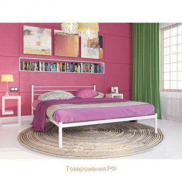 Кровать «Милана», 1400×2000 мм, металл, цвет белый