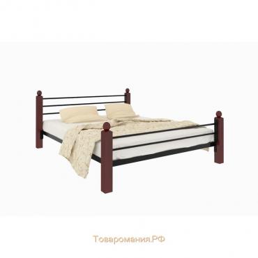 Кровать «Милана Люкс Плюс», 1400×2000 мм, металл, цвет чёрный