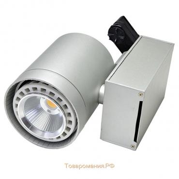 Светильник светодиодный на трех фазный трек IL.0011.5014, LED 3500К, 20 Вт, цвет серебро