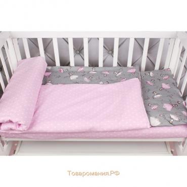 Детское постельное бельё Baby Boom, 75х125 см, 112х147 см, 40х60 см