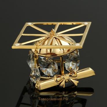 Сувенир «Шапка магистра», 5×5×3,5 см, с кристаллами Сваровски