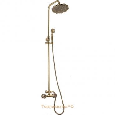 Душевая система Bronze de Luxe 10118F, без излива, тропический душ, ручная лейка, латунь