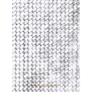 Самоклеящаяся пленка "Colour decor" 1008, голография мелкий квадрат серебряный 0,45х8 м