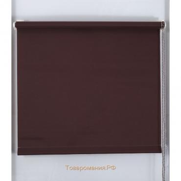 Рулонная штора «Простая MJ» 160х160 см, цвет шоколадный