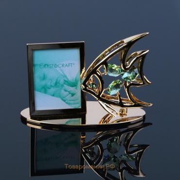 Фоторамка «Рыбка», 6×10×4,5 см, с кристаллами Сваровски