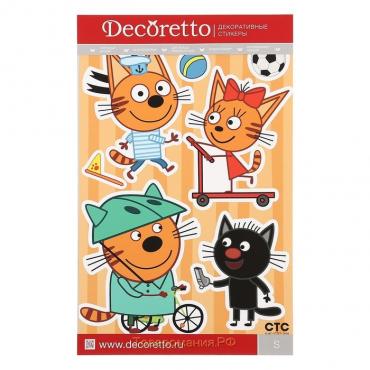 Наклейки Decoretto "Три кота: Коржик играет" 35х25 см