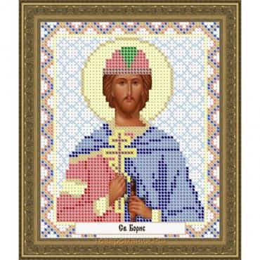 Схема для вышивки бисером «Святой Борис»