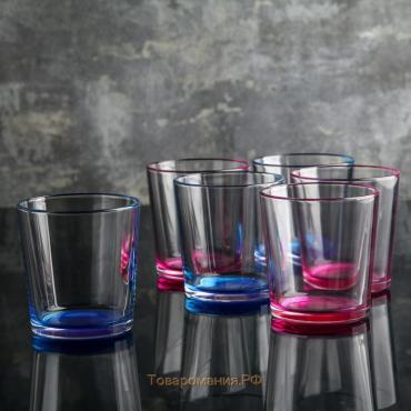 Набор стаканов «Джем», 250 мл, 6 шт, цвет и форма МИКС
