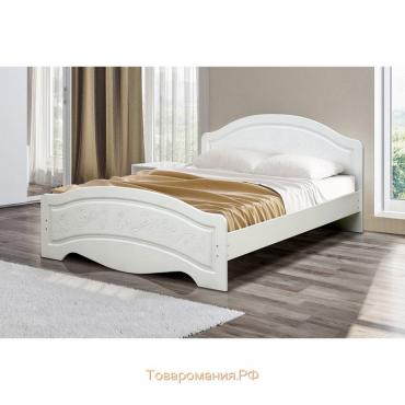 Кровать «Венеция 4», 1400х2000, цвет белый / арктик матовый