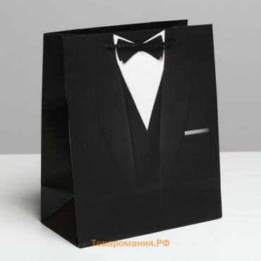 Пакет подарочный ламинированный вертикальный, упаковка, «Стиль», ML 23 х 27 х 11,5 см