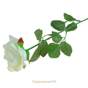 Цветы искусственные "Роза" 56 см d-8,5 см, белый