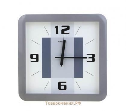 Часы настенные "Меланхолия", квадратные с закруглёнными углами, серые
