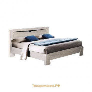 Кровать с настилом «Лючия» 33.08-01, 1400 × 2000 мм, цвет бетон пайн белый / венге