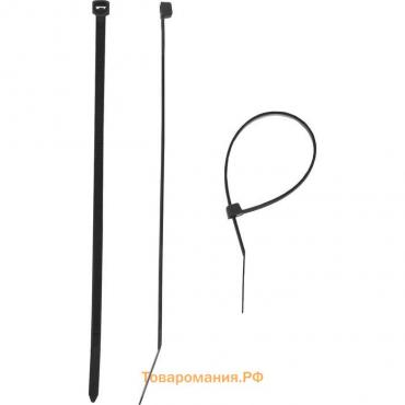 Стяжки кабельные "ЗУБР" черные КС-Ч1, 2.5 x 100 мм, нейлон, 100 шт.