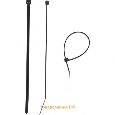 Стяжки кабельные "ЗУБР" черные КС-Ч1, 4.5 x 200 мм, нейлон, 100 шт.