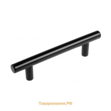 Ручка-рейлинг ТУНДРА, пластик, d=12 мм, м/о 96 мм, цвет черный