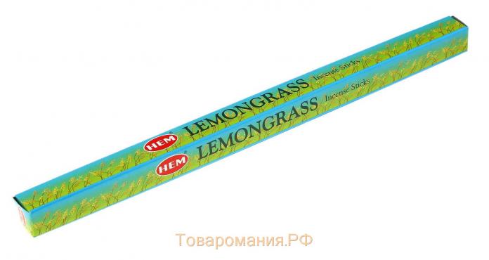 Благовония HEM "Lemongrass. Лимонник", 8 палочек в упаковке, четырёхгранник