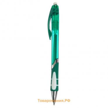 Ручка шариковая со стираемыми чернилами, автоматическая, линия 0,5 мм, стержень синий, цвет корпуса МИКС