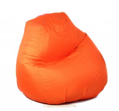 Кресло-мешок пятигранное, d82/h110, цвет оранжевый