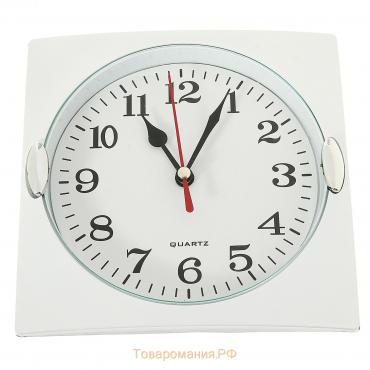 Часы настенные "Лаура", 15 х 15 см, d-13 см, дискретный ход