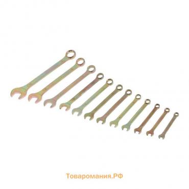 Набор ключей комбинированных в холдере ТУНДРА, хромированные, 6 - 22 мм, 12 шт.