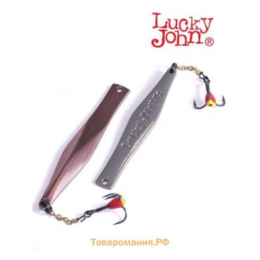 Блесна вертикальная зимняя Lucky John KALOMIES с цепочкой и крючком, 6 см, CS блистер