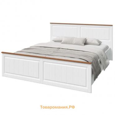 Кровать «Валенсия», 1600 × 2000 мм, цвет белый / орех