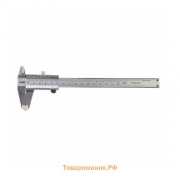 Штангенциркуль GROSS, 150 мм, цена деления 0.02 мм, нержавеющая сталь, с глубиномером