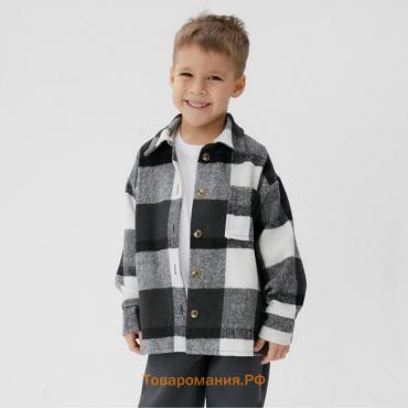 Рубашка детская KAFTAN утеплённая, цвет серый, размер 30 (98-104 см)