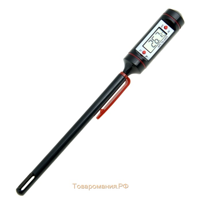 Термометр (термощуп) электронный на батарейках, в чехле