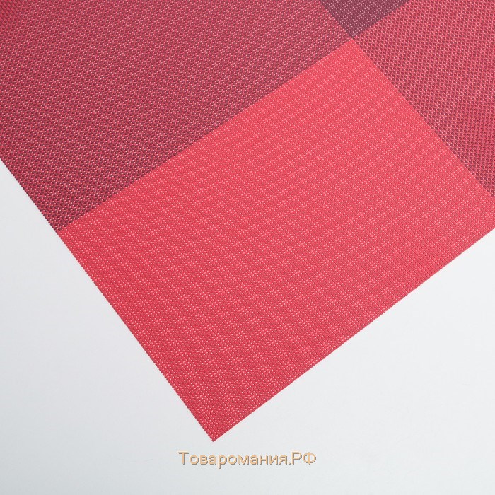 Салфетка сервировочная на стол «Настроение», 45×30 см, цвет красный