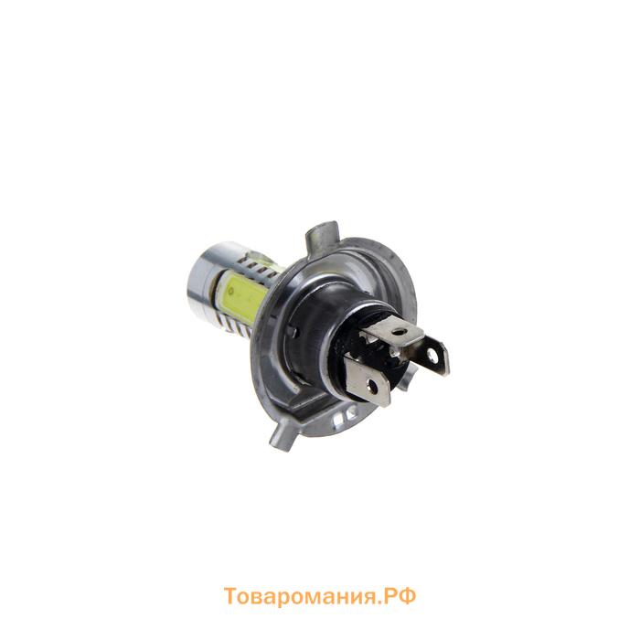 Автолампа светодиодная H4, 12 В, 7.5 Вт , 5 LED-COB, свет белый